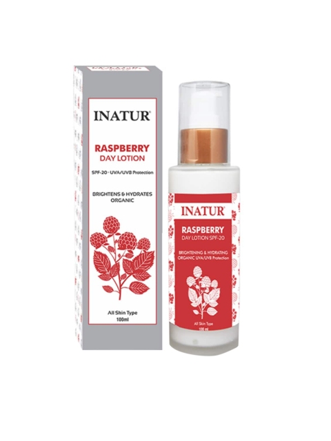 

Inatur Raspberry Day Face Lotion SPF20 100 ml, White