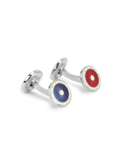 

HACKETT LONDON Silver-Plated Blue & Red Cufflink