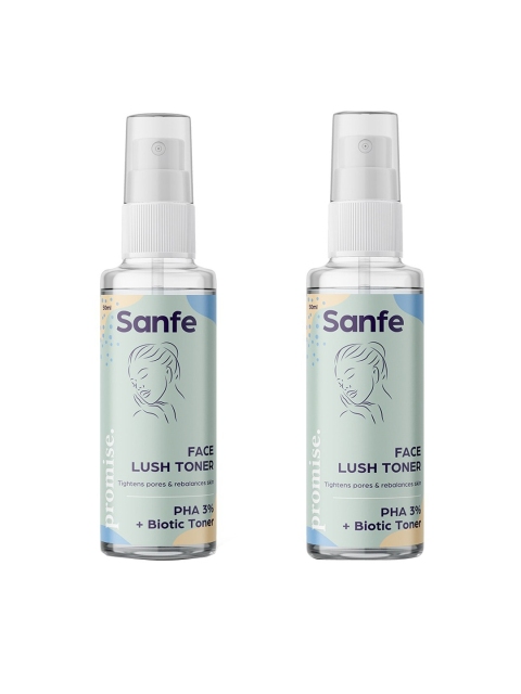 

Sanfe Set Of 2 3% PHA Face Lush Pore Tightening Toner For All Skin Types, White