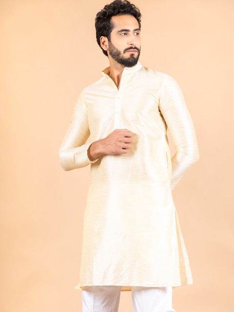 

Tistabene Men Yellow A-line Kurta