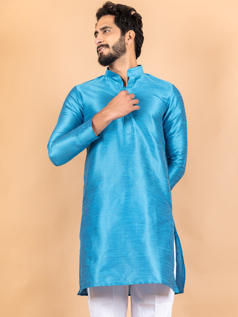 

Tistabene Men Blue A-line Kurta