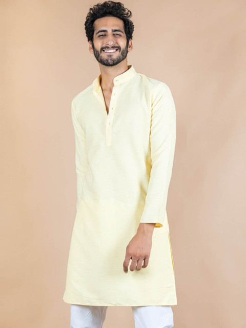 

Tistabene Men Yellow Kurta with Trousers