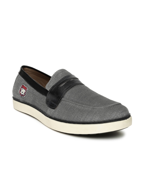 

U.S. Polo Assn. Men Grey Solid Owen Slip-On Sneakers