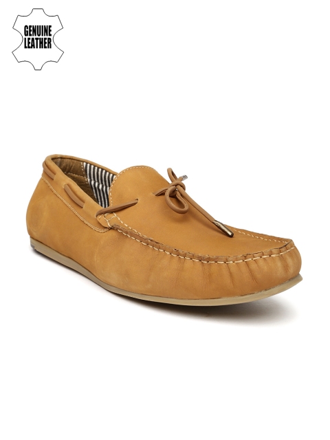 

U.S. Polo Assn. Men Genuine Leather Brown Boat Shoes