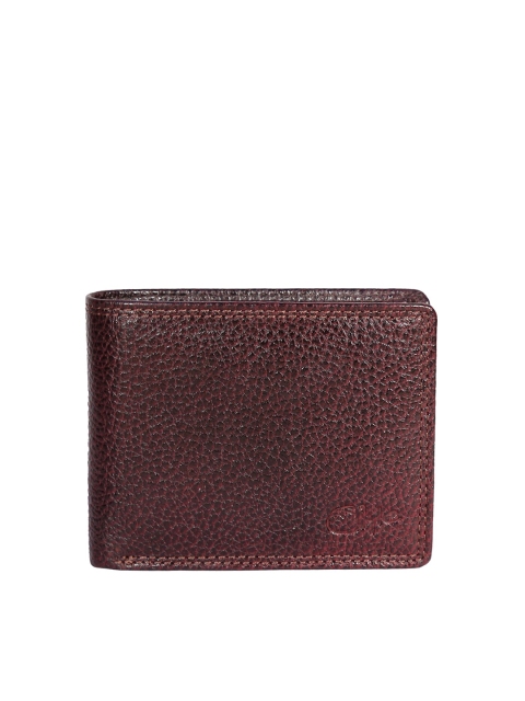 

Style SHOES Men Maroon Leather Two Fold Wallet