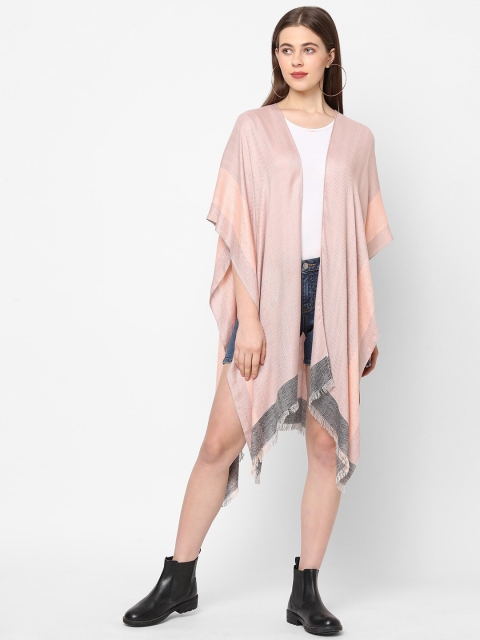 

Get Wrapped Women Pink Striped Shrug
