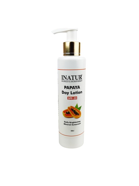 

Inatur SPF-20 Papaya Day Lotion 200 ml, White