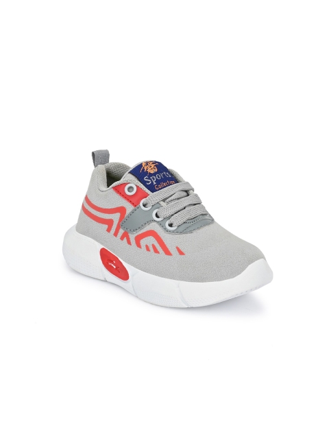 

TUSKEY Boys Grey Walking Non-Marking Shoes