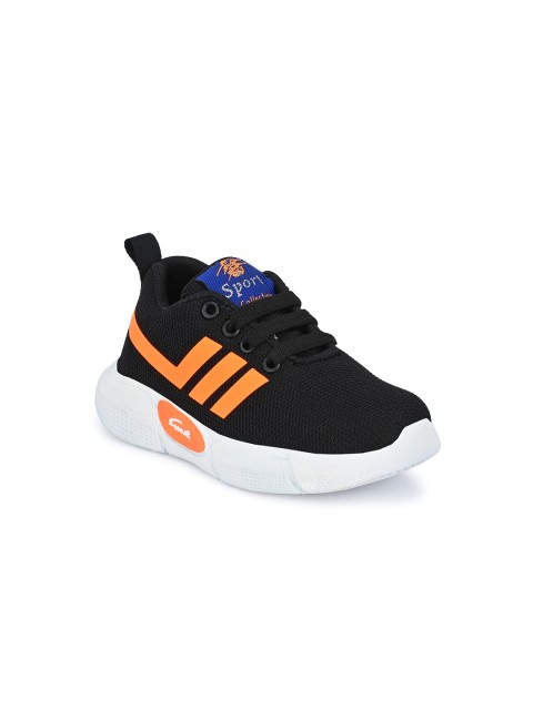 

TUSKEY Boys Black & Orange Regular Walking Shoes