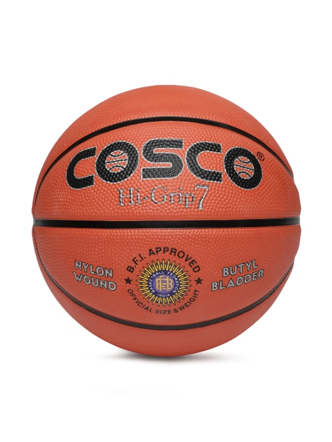 

COSCO Men Orange & Black High-Grip Printed Basketball