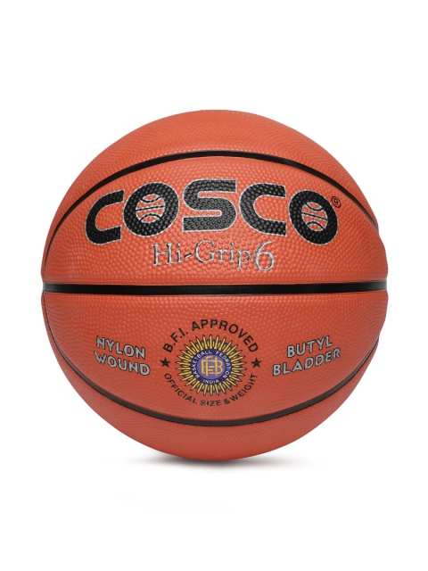 

COSCO Unisex Orange Hi-Grip Printed Basketball