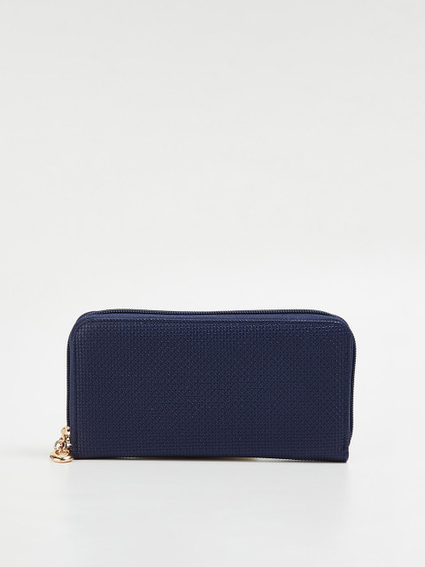 

Ginger by Lifestyle Women Navy Blue Zip Around Wallet