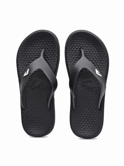 

Adda Men Black & White Rubber Thong Flip-Flops