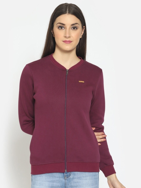 

Hapuka Women Burgundy Fleece Sweatshirt