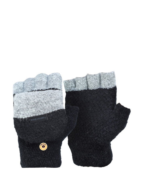 

ELLIS Women Grey & Black Colourblocked 2 in 1 Hand Gloves