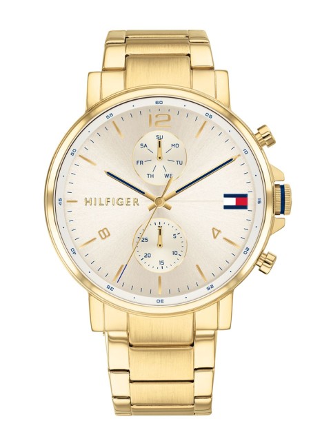 

Tommy Hilfiger Men Champagne Dial & Stainless Steel Straps Analogue Watch TH1710415W