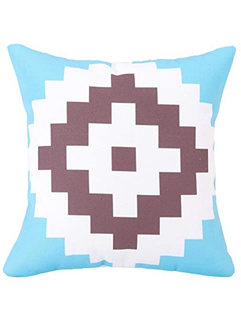 

Ferns N Petals Blue & Purple Abstract Square Cushion Covers