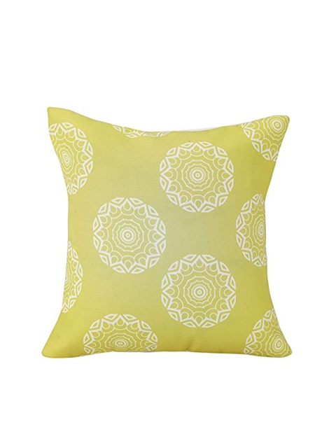

Ferns N Petals Multicolor Abstract Square Cushion Cover, Yellow