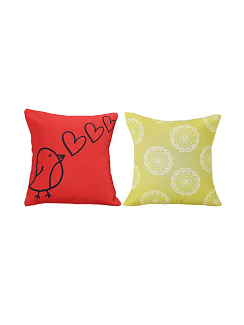 

Ferns N Petals Unisex Multi Abstract, Red