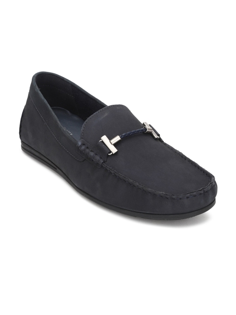 

Van Heusen Men Black Leather Loafers