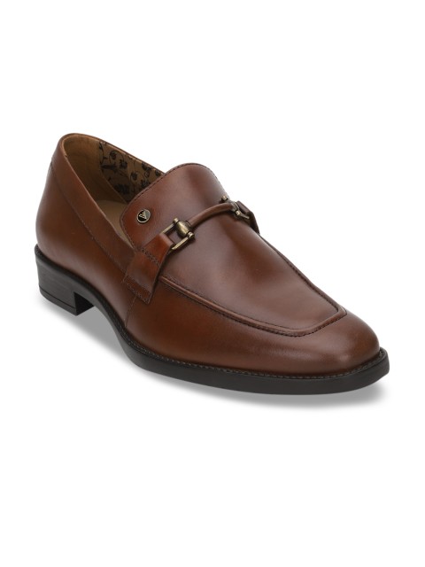 

Van Heusen Men Brown Leather Loafers