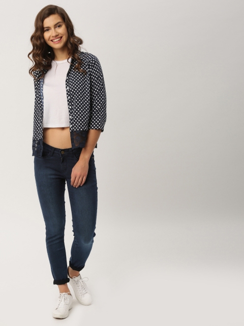

DressBerry Women Blue Skinny Fit Mid Rise Clean Look Jeans