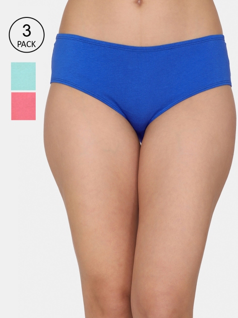

Rosaline by Zivame Women Pack Of 3 Assorted Hipster Briefs