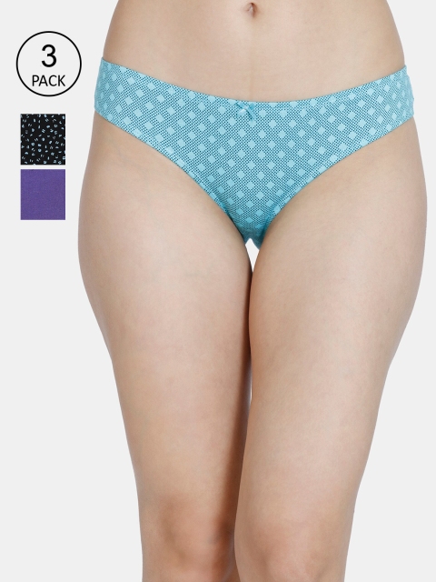 

Rosaline by Zivame Women Pack Of 3 Assorted Bikini Briefs