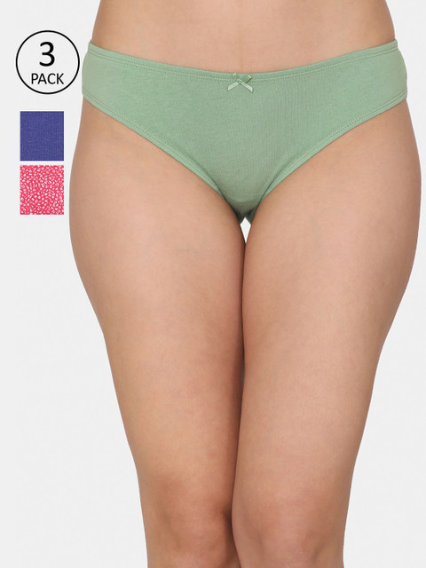

Rosaline by Zivame Woman Pack Of 3 Multi Bikini Briefs
