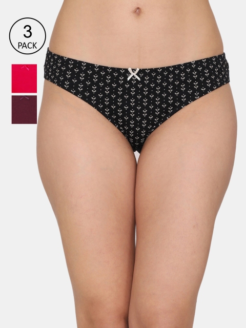 

Rosaline by Zivame Women Pack Of 3 Assorted Bikini Briefs