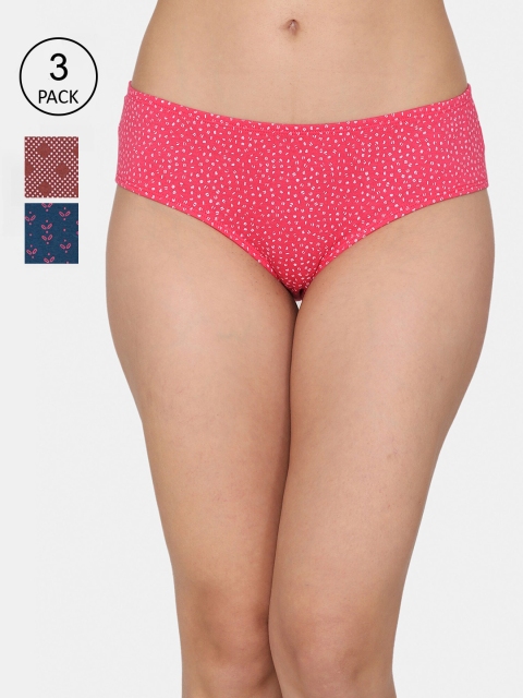 

Rosaline by Zivame Pack of 3 Women Assorted Hipster Briefs