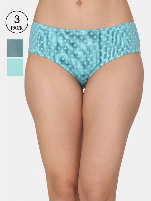 

Rosaline by Zivame Women Pack Of 3 Hipster Briefs - RO2036FASHZBMUL, Multi