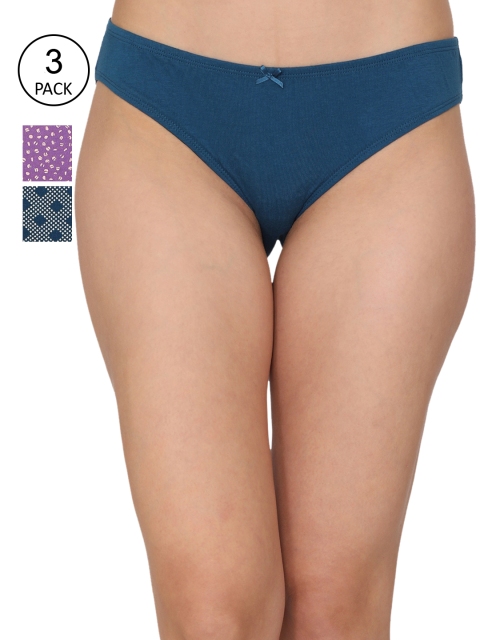 

Rosaline by Zivame Women Pack of 3 Assorted Bikini Briefs