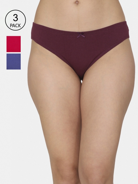 

Rosaline by Zivame Women Pack Of 3 Assorted Bikini Briefs