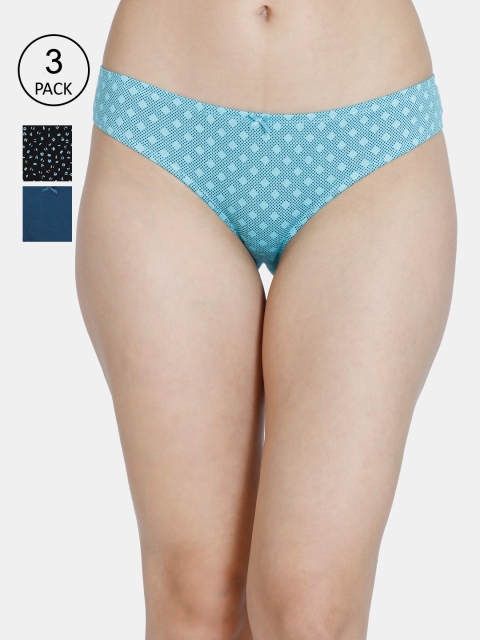 

Rosaline by Zivame Women Pack Of 3 Bikini Briefs - RO2031FASHHMULT, Multi