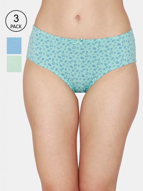 

Zivame Women Pack of 3 Assorted Hipster Briefs