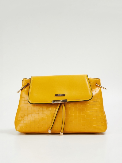

CODE by Lifestyle Women Mustard Quilted Regular Shoulder Bag