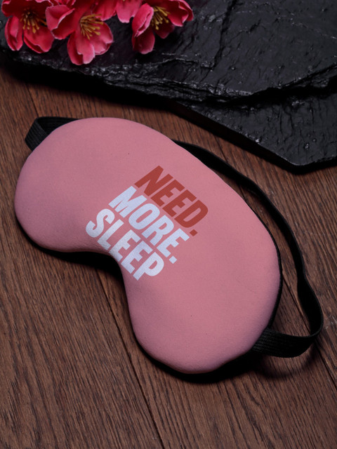 

Ferosh Unisex Pink & White Printed Eye Mask