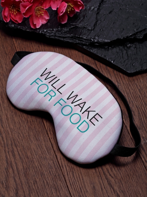 

Ferosh Unisex Pink & White Printed Eye Mask