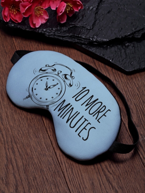 

Ferosh Unisex Blue & Black Printed Eye Mask