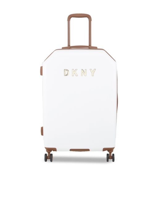 

DKNY Allore Range White & Brown Trim Hard Medium Suitcase