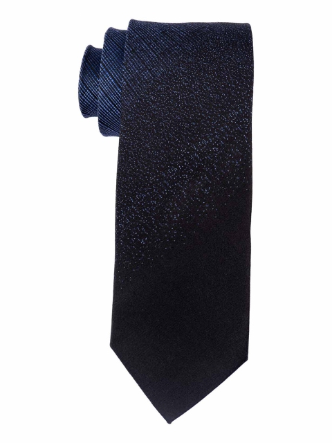 

The Tie Hub Men Blue Woven Design Skinny Tie
