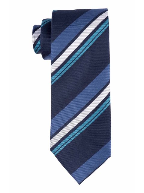 

The Tie Hub Men Black & Green Striped Skinny Tie