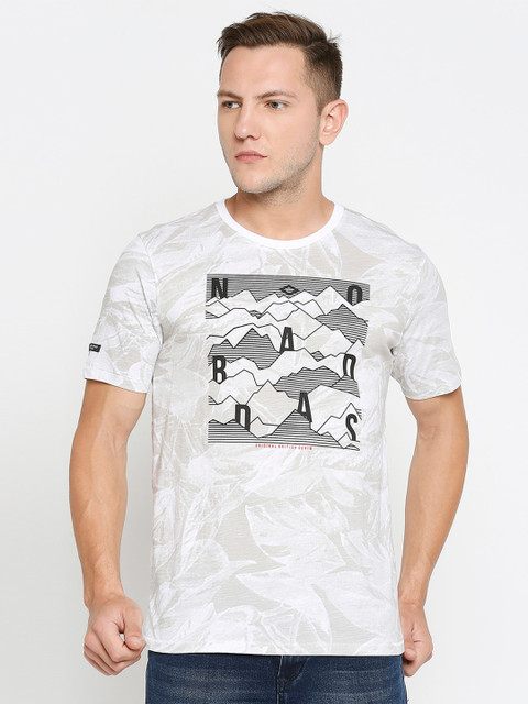 

Lee Cooper Men Grey Printed T-shirt