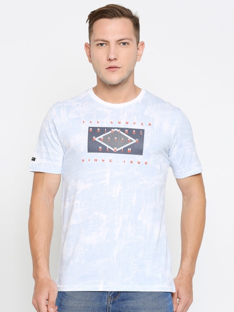 

Lee Cooper Men Blue Typography Printed Raw Edge T-shirt