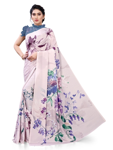 

KALINI Pink & Green Floral Bagh Saree