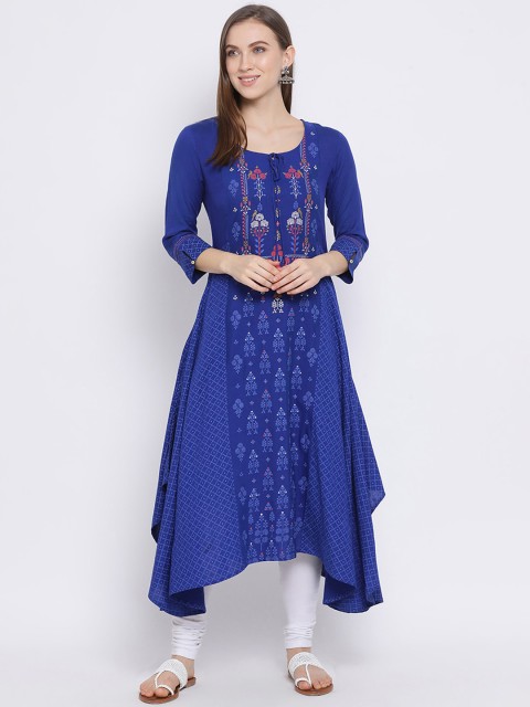 

Span Women Blue Kurta