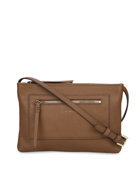 

Ted Baker Women Brown Textured Leather Structured Sling Bag