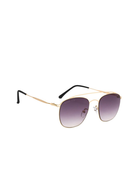 

ROYAL SON Unisex Purple Lens Square Sunglasses with UV Protected Lens CHI0043-R1