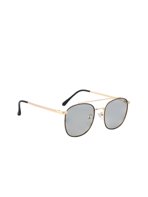 

ROYAL SON Unisex Black Lens & Black Round Sunglasses CHI0046-C1-R1